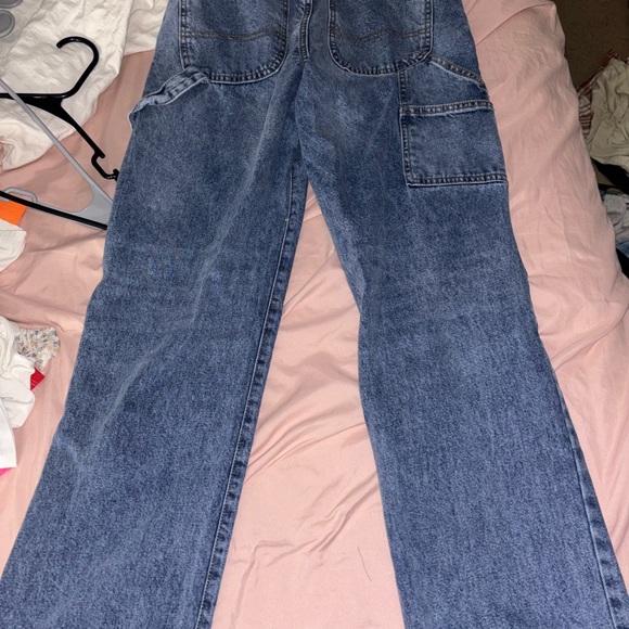 Cotton On Blue Flare Wide Leg Jeans - Picture 2 of 2